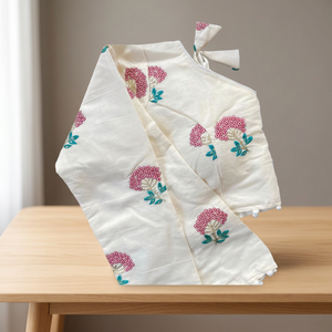 Boutique indienne Dernière blouse élégante en pur coton Khadi Produit le plus vendu Prêt à l'emploi Porter du coton de créateur Couleur blanche Dernière - Product Image 3