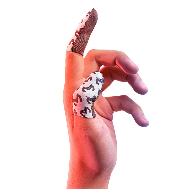 New 24 - Needle Gaming Finger Sleeves Silver Cloth Silver Fiber Ultra - Thin Anti - Sweat PUBG Gaming Finger Gloves