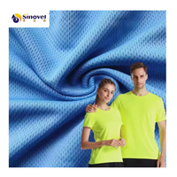 Tissu en maille respirante 100 % polyester à prix d'usine, très demandé, pour vêtements d'entraînement sportif