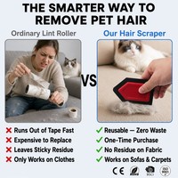 Mini Brosse Anti-Poils pour Animaux de Compagnie Facile à Nettoyer pour Canapé Voiture Chat Détaillage Raclette Brosse Anti-Poils pour Animaux de Compagnie