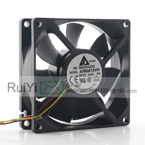 Ventilateur de refroidissement Delta 0.41A 8025 80X80X25MM 8CM silencieux, mesure de vitesse, châssis, grand volume d'air, bille AFB08H - Product Image 4