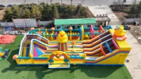 Grand toboggan de parc à thème en PVC d'équipement d'amusement de terrain de jeu gonflable extérieur commercial d'enfants en vente pour le carnaval