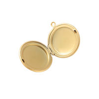 Collier avec médaillon photo personnalisé Image et texte personnalisés Pendentif rond en acier inoxydable plaqué or 18 ct Bijoux significatifs
