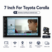 Autoradio Android 7 pouces pour Toyota Corolla, CarPlay sans fil, Android Auto, radio GPS, navigation FM, DSP, système multimédia OEM pour voiture