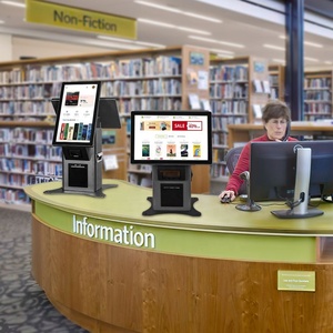 Pantalla Plana Flexible de 21.5'' a Precio Económico, 1920x1080P, Calidad 4K, Lector de Tarjetas, Impresora, Quiosco de Autoservicio para Bibliotecas - Product Image 1