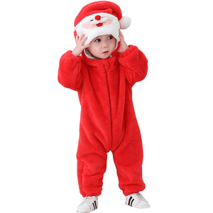 TONWHAR OEM ODM personalizado niños <span class=keywords><strong>Santa</strong></span> <span class=keywords><strong>Claus</strong></span> disfraces de peluche bebé mamelucos Animal disfraz para niños - Product Image 6