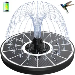 Pompa per fontana solare galleggiante portatile da 3.5w autoportante vasca da bagno per uccelli piscina da giardino pompa per fontana solare all'aperto