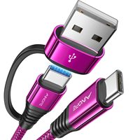 Câble USB-C tressé LISEN 60W Power Delivery pour iPhone 17 16 Pro Max Samsung S25 Ultra MacBook Pro iPad Voiture