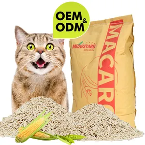 Özelleştirilmiş kedi maması meowsturdy sağlam ve sağlam Tofu kedi çöp silika çöp kedi