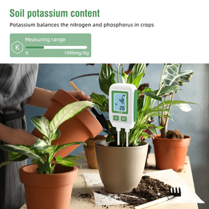 디지털 토양 NPK 테스터 ~ 질소 인 칼륨 분석기 LCD 디스플레이 및 온도 센서 포함 - Product Image 6