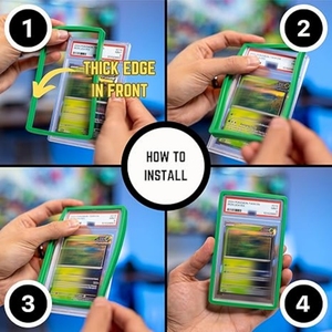 Bán buôn Mix Color Glitter Silicone cao su được phân loại thẻ slab Bumper Guard cho TCG Bumper pokemined Mà<span class=keywords><strong>u</strong></span> cứng nhắc Silicone - Product Image 6