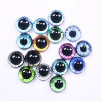 10mm 12mm 14mm 20mm 25mm Dragon chat chien yeux rond verre Cabochon Flatback Photo dôme accessoire bijoux trouver pendentif Base
