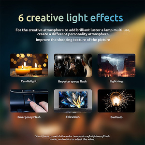 Luz <span class=keywords><strong>de</strong></span> Relleno Portátil para Fotografía COB <span class=keywords><strong>de</strong></span> Alto Brillo 3200-6500K con Atenuación Continua para Estudio Fotográfico - Product Image 3