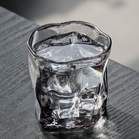 Tasse à eau durable pour la maison, mug en cristal, fabricant, vintage, thé, café, créatif, verre gris, tasse à boire