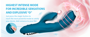Stimolazione del clitoride della vagina femminile g-spot funzione di riscaldamento del vibratore del coniglio - Product Image 2