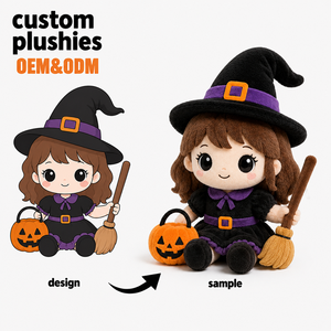 Muñeco de Gnomo de Peluche Personalizado para Halloween, Juguete de Peluche de Tela de Poliéster Suave Relleno de Algodón PP, Lindo Muñeco de Gnomo de Peluche para Decoración de Halloween - Product Image 4