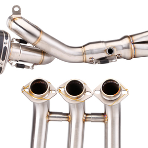 Inoxydable Moto D'échappement <span class=keywords><strong>MT09</strong></span> FZ09 XSR900 MT-09 Traceur Tuyau D'échappement Plier Les Tuyaux Pour Yamaha FZ-09 2014-2018 - Product Image 2