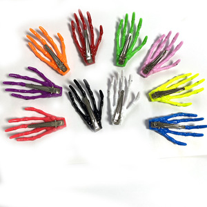 Halloween Skeleton Hand <b>Hair</b> Clips Creepy Bone Claw Barrettes <b>Women</b> Plastic <b>Hair</b> <b>Accessories</b> <b>for</b> Party Costume - Product Image 4