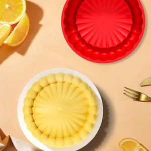 Stampo per torta in Silicone rosa amore, stampo per torta di Mousse rotondo a forma di girasole - Product Image 6