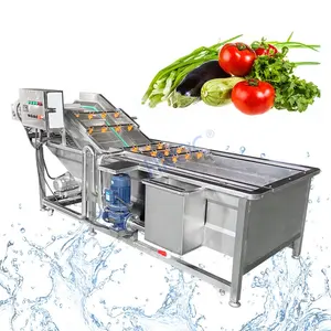 Hogedruk Druivensalade Luchtbel Wasmachine Fruit Waslijn Schone Plantaardige Apparatuur