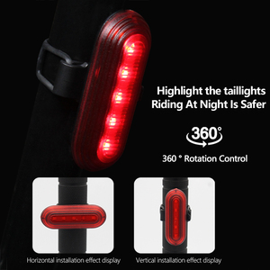 Bán Buôn <span class=keywords><strong>USB</strong></span> Có Thể Sạc Lại Cưỡi An Toàn Phía Sau Ánh Sáng Ban Đêm Cưỡi Bảo Vệ LED Xe Đạp Đèn Hậu Phụ Kiện - Product Image 4