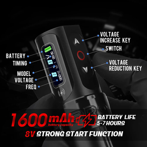 เครื่องสักโรตารี่ไร้สายพร้อมมอเตอร์ไร้แกนสแตนเลสสำหรับการสักถาวร - Product Image 5