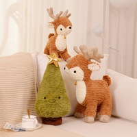 2023 Offre Spéciale coussin décoratif poupée arbre de noël wapiti en peluche mignon jouets oreiller