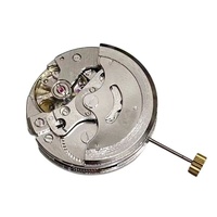 Montre mécanique entièrement automatique avec mouvement 7120, calendrier simple, boîtier en métal et bracelet en acrylique