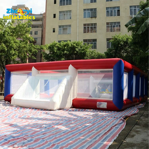 Cancha <span class=keywords><strong>de</strong></span> Fútbol y Fútbol Acuático Inflable para Exteriores con Suelo, Castillo Hinchable para Deportes y Juegos - Product Image 4