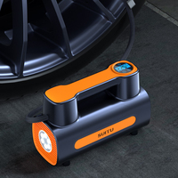 Penjualan laris Inflator ban mini Digital lampu LED portabel 12V otomatis pompa kompresor udara ban mobil