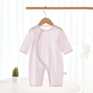 Pelele de Verano para Bebé, Fino, de Algodón Puro, Ropa para Recién Nacido, Pijama para Aire Acondicionado, Mono para Bebé Niña, Traje para Gatear - Product Image 2