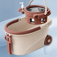 Seau à serpillière rotative en microfibre pour le nettoyage des sols ménagers, pièce de rechange pour serpillière rotative à 360°