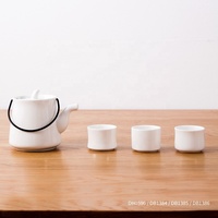 En gros personnalisé blanc élégant ensemble de thé en porcelaine en céramique ensemble de thé pour le thé de l'après-midi