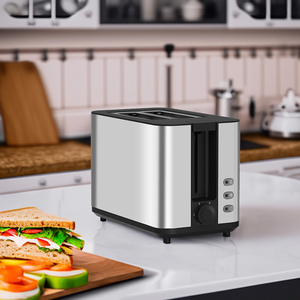 Tostadora Eléctrica Comercial de 2 Rebanadas para Panecillos, con Logotipo Personalizado, Color Negro, para Electrodomésticos del Hogar - Product Image 6
