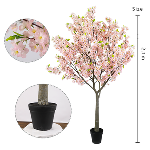 2.1 m New Design Eco-Friendly Cherry Blossom Plant Tree for Wedding Decor Artificial Flower Centerpiece Event Party <b>Table</b> - Product Image 3