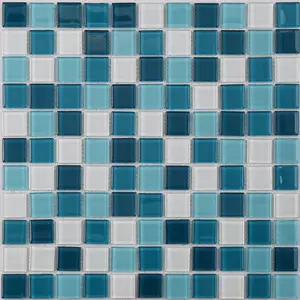 Gạch Hồ Bơi Tây Ban Nha Ngoài Trời Gạch Phòng Tắm Màu Xanh Da Trời Gạch Mosaic