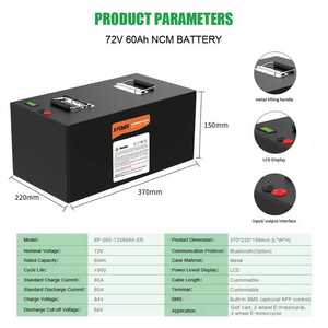 แบตเตอรี่ลิเธียมสำหรับรถยนต์ไฟฟ้าแบบกำหนดเองจากโรงงาน 48V 72 โวลต์ 30Ah 60ah 100ah 200ah ชุดแบตเตอรี่สำหรับรถสามล้อ - Product Image 2