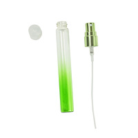Flacon de parfum en verre de tube à essai de 10ml avec atomiseur en verre de couleur dégradée de 0.33oz