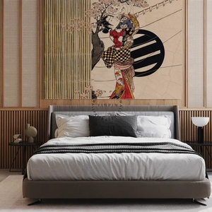 <span class=keywords><strong>Akita</strong></span> Geisha de Japón papel de pared 3D decoración del hogar mural papel tapiz - Product Image 5
