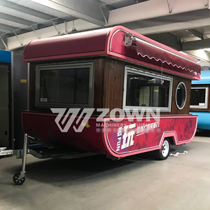 Mobile food carts suitable for outdoor use, stainless steel food carts, mobile vending <b>trailers</b>, suitable for selling fast food. - Product Image 2