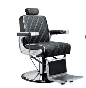 Silla de Barbero Vintage de Diseño Moderno, Silla de Peluquería Resistente con Bomba Hidráulica, Giratoria 360 Grados y Reclinable para Salones de Belleza - Product Image 1