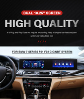 Autoradio Android avec écran tactile de 21 pouces, navigation GPS Carplay, unité principale pour BMW Série 7 F01 F02 F03 F04 CIC NBT G11 G12 EVO