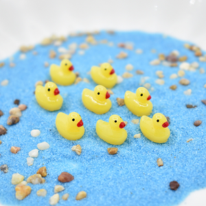 200 piezas de pequeños dijes de resina con forma de pato para la fabricación de joyas, manualidades DIY, slime, decoración de fundas de móvil y llaveros - Product Image 3