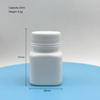 20g 30g 50g 60g 100g 120g 160g 200g Bouteille vide en plastique de stockage de capsule de vitamine de médecine de pilule ronde en HDPE
