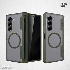 เคสโทรศัพท์พับได้สำหรับ Samsung ZFold ลด 40% พร้อมช่องใส่ปากกาแบบสปริง, วงแหวนแม่เหล็ก และที่วางปากกาในตัว - Product Image 6