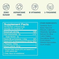 Vente en gros de gommes à mâcher sans sucre à la menthe poivrée, enrichies en vitamines B, antioxydantes et stimulantes d'énergie, durée de conservation de 24 mois, pour adultes