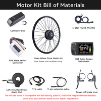 Kit moteur avant 48V 500W pour vélo électrique 20"/26" - Kit de conversion de vélo électrique