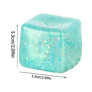 Maltose <b>Cube</b> Stress Squeeze Toy Ecompression Small Ice <b>Cubes</b> Anti Stress Slow Rebound Polar <b>Light</b> Colorful Squeeze TPR Block - Product Image 5