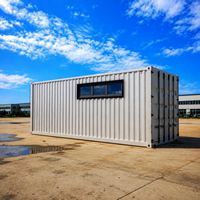 Bureau portable préfabriqué moderne et minimaliste de 20 pieds en conteneur maritime blanc 2026 pour parcs d'activités et chantiers de construction
