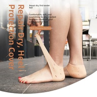 Protège-talons en gel de silicone respirant anti-fissures, manchon hydratant pour talons secs et gercés, soin des pieds, coussinet de talon